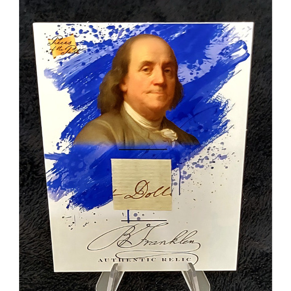 Authentic Handwriting Relic of Benjamin Franklin Inventor and Founding Father - Picture 1 of 4
